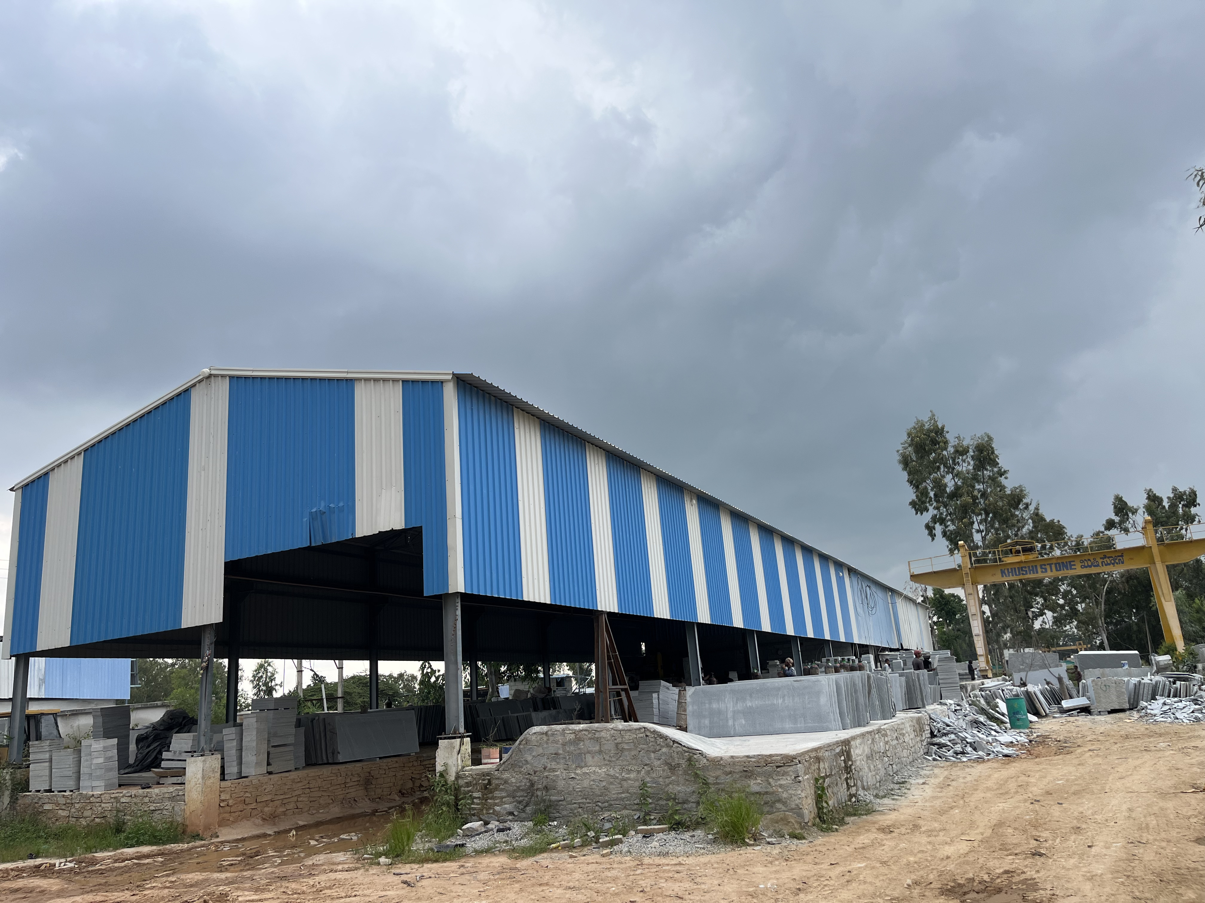 factory grey granite